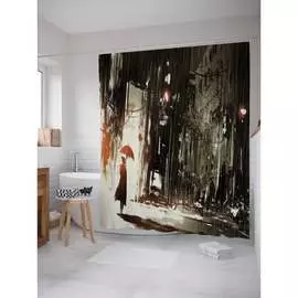 Шторка-занавеска для ванной JOYARTY