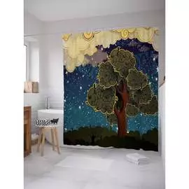 Шторка-занавеска для ванной JOYARTY