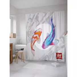 Шторка-занавеска для ванной JOYARTY