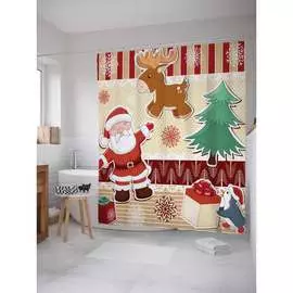 Шторка-занавеска для ванной JOYARTY