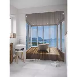 Шторка-занавеска для ванной JOYARTY