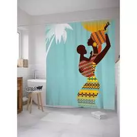 Шторка-занавеска для ванной JOYARTY