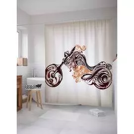 Шторка-занавеска для ванной JOYARTY