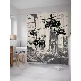 Шторка-занавеска для ванной JOYARTY