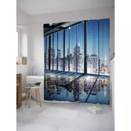 Шторка-занавеска для ванной JOYARTY