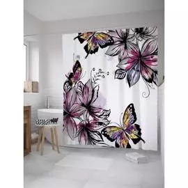 Шторка-занавеска для ванной JOYARTY