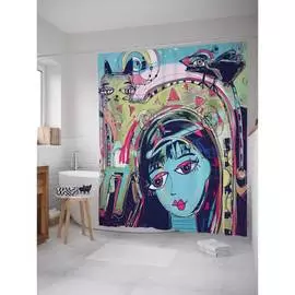 Шторка-занавеска для ванной JOYARTY