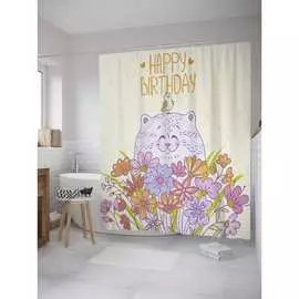 Шторка-занавеска для ванной JOYARTY