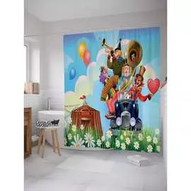 Шторка-занавеска для ванной JOYARTY