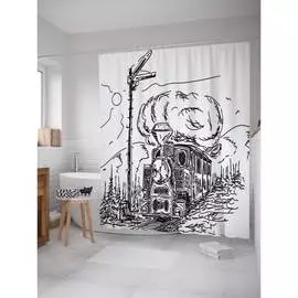 Шторка-занавеска для ванной JOYARTY