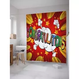 Шторка-занавеска для ванной JOYARTY