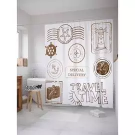 Шторка-занавеска для ванной JOYARTY