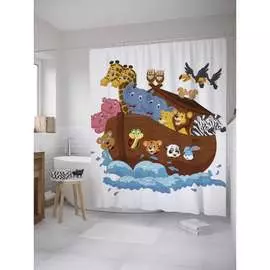 Шторка-занавеска для ванной JOYARTY