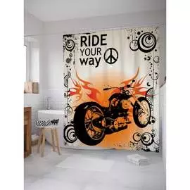 Шторка-занавеска для ванной JOYARTY