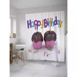 Шторка-занавеска для ванной JOYARTY