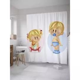 Шторка-занавеска для ванной JOYARTY