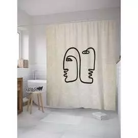 Шторка-занавеска для ванной JOYARTY