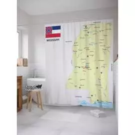 Шторка-занавеска для ванной JOYARTY