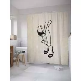 Шторка-занавеска для ванной JOYARTY