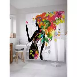 Шторка-занавеска для ванной JOYARTY