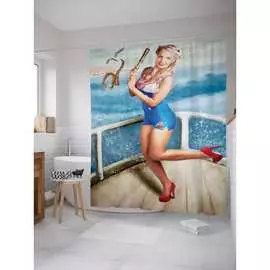 Шторка-занавеска для ванной JOYARTY