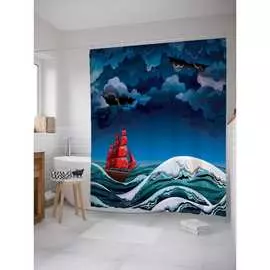 Шторка-занавеска для ванной JOYARTY