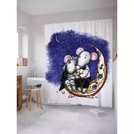 Шторка-занавеска для ванной JOYARTY