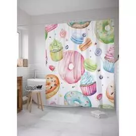 Шторка-занавеска для ванной JOYARTY