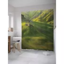 Шторка-занавеска для ванной JOYARTY