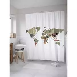 Шторка-занавеска для ванной JOYARTY