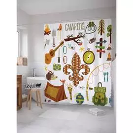 Шторка-занавеска для ванной JOYARTY