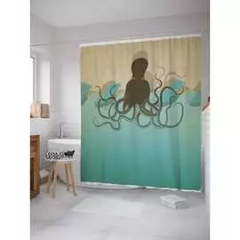 Шторка-занавеска для ванной JOYARTY