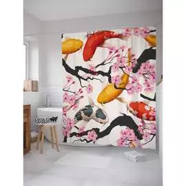 Шторка-занавеска для ванной JOYARTY