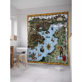 Шторка-занавеска для ванной JOYARTY