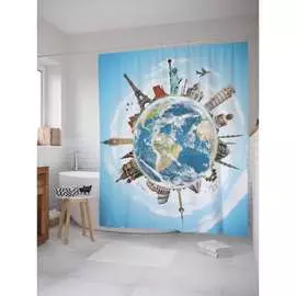 Шторка-занавеска для ванной JOYARTY