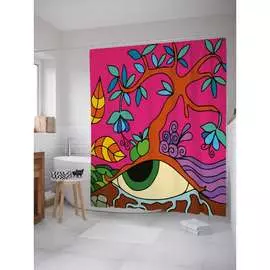 Шторка-занавеска для ванной JOYARTY