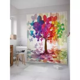 Шторка-занавеска для ванной JOYARTY