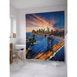 Шторка-занавеска для ванной JOYARTY