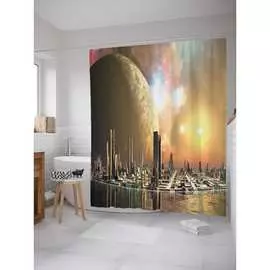 Шторка-занавеска для ванной JOYARTY