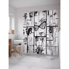 Шторка-занавеска для ванной JOYARTY