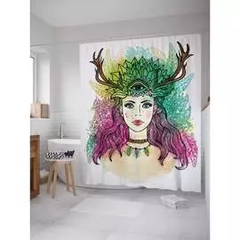 Шторка-занавеска для ванной JOYARTY