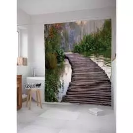 Шторка-занавеска для ванной JOYARTY