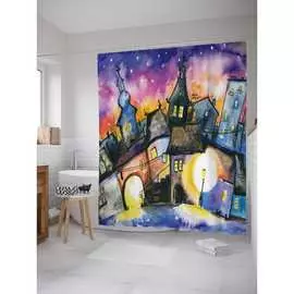 Шторка-занавеска для ванной JOYARTY