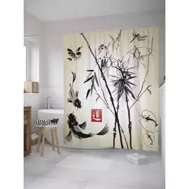 Шторка-занавеска для ванной JOYARTY