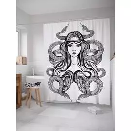 Шторка-занавеска для ванной JOYARTY