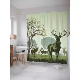 Шторка-занавеска для ванной JOYARTY