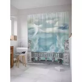 Шторка-занавеска для ванной JOYARTY