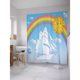 Шторка-занавеска для ванной JOYARTY