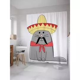 Шторка-занавеска для ванной JOYARTY