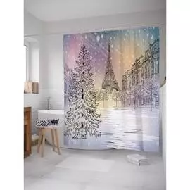 Шторка-занавеска для ванной JOYARTY